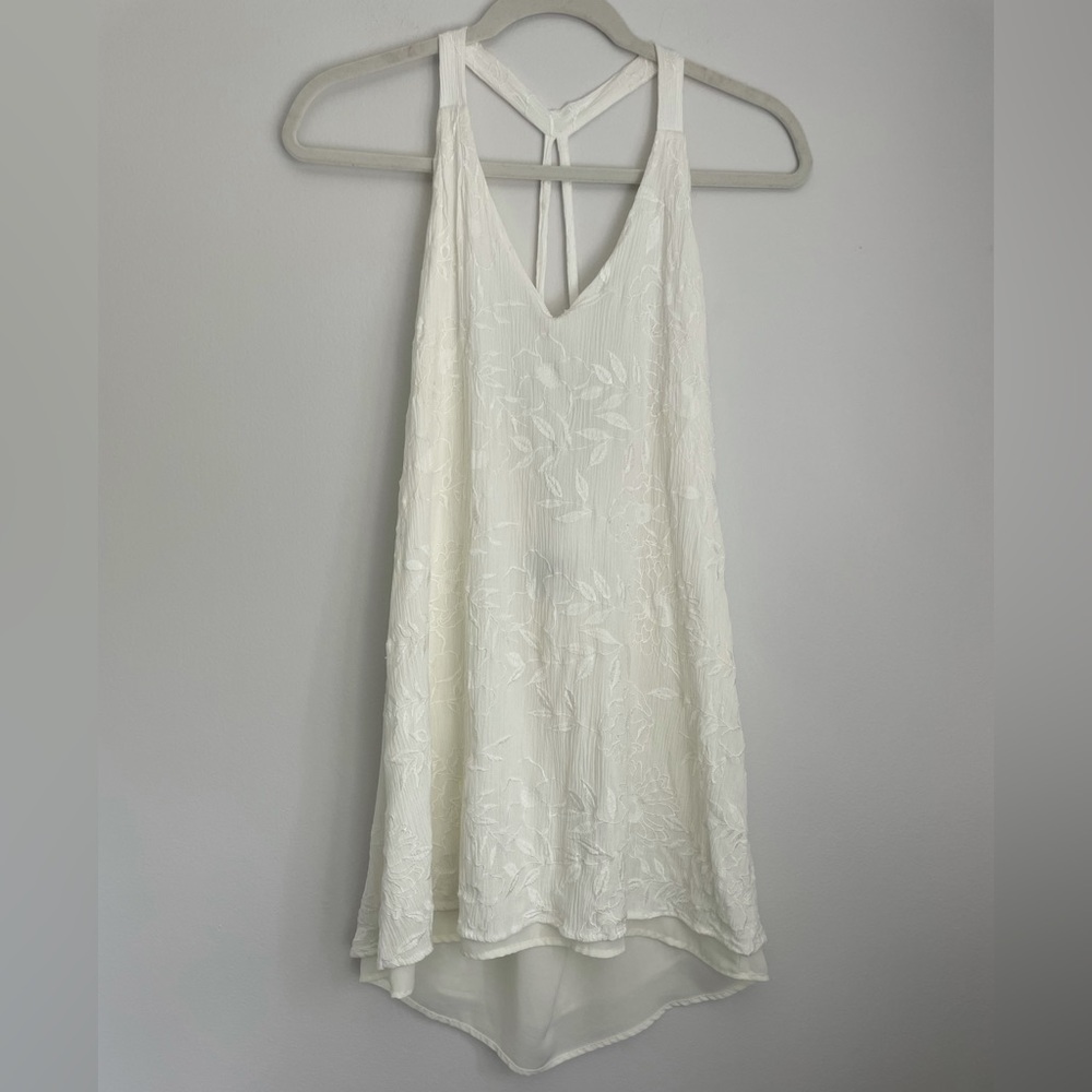 LucyLove White Floral Embroidered Dress